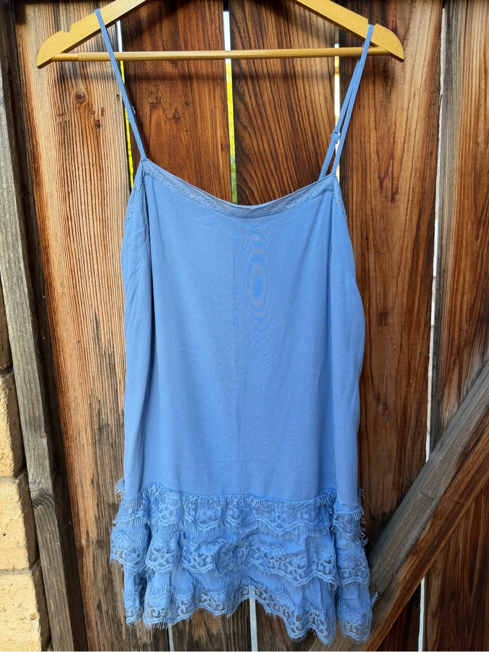 Y2K fairy core Kimchi Blue lace ruffle cami tank top dress